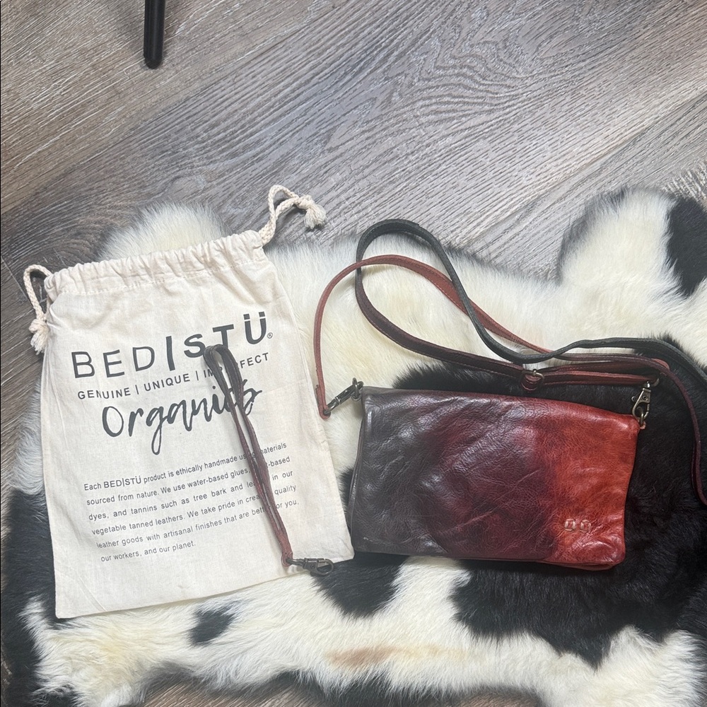 Bed|Stü Leather Cadence Wallet Wristlet Crossbody Bag Tie Dye